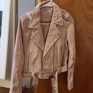 BLANK nyc suede moto jacket